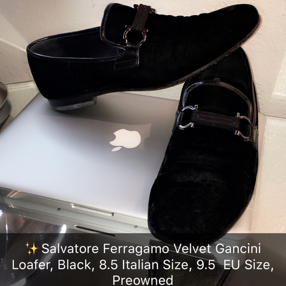COPY - ✨Salvatore Ferragamo Velvet Loafer, Black,…